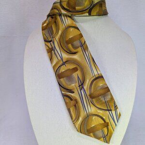 J. Garcia Men's Tie Curves & Lines Collection Thirty-Six 100% Silk Abstract